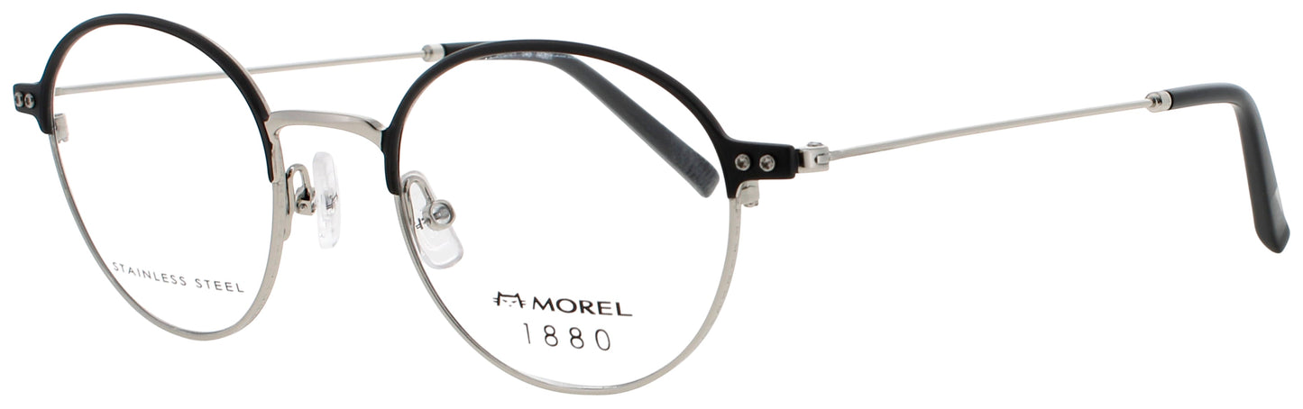 1880-MOREL 60127M Frame BLACK/SILVER Lens DEMO