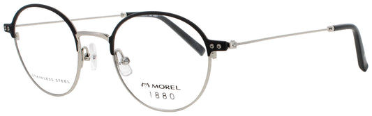 1880-MOREL 60127M Frame BLACK/SILVER Lens DEMO
