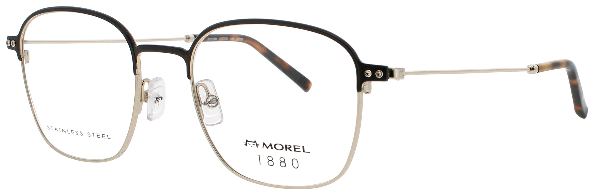 1880-MOREL 60129M Frame BLACK/GOLD Lens DEMO