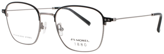 1880-MOREL 60129M Frame BLACK/SILVER Lens DEMO