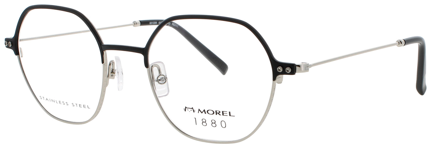 1880-MOREL 60130M Frame BLACK/SILVER Lens DEMO