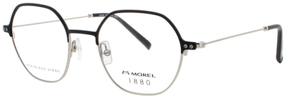 1880-MOREL 60130M Frame BLACK/SILVER Lens DEMO