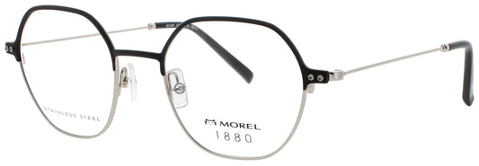 1880-MOREL 60130M Frame BLACK/SILVER Lens DEMO