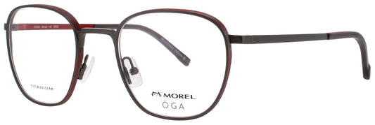 OGA-MOREL 10163O Frame GUNMETAL/RED Lens DEMO
