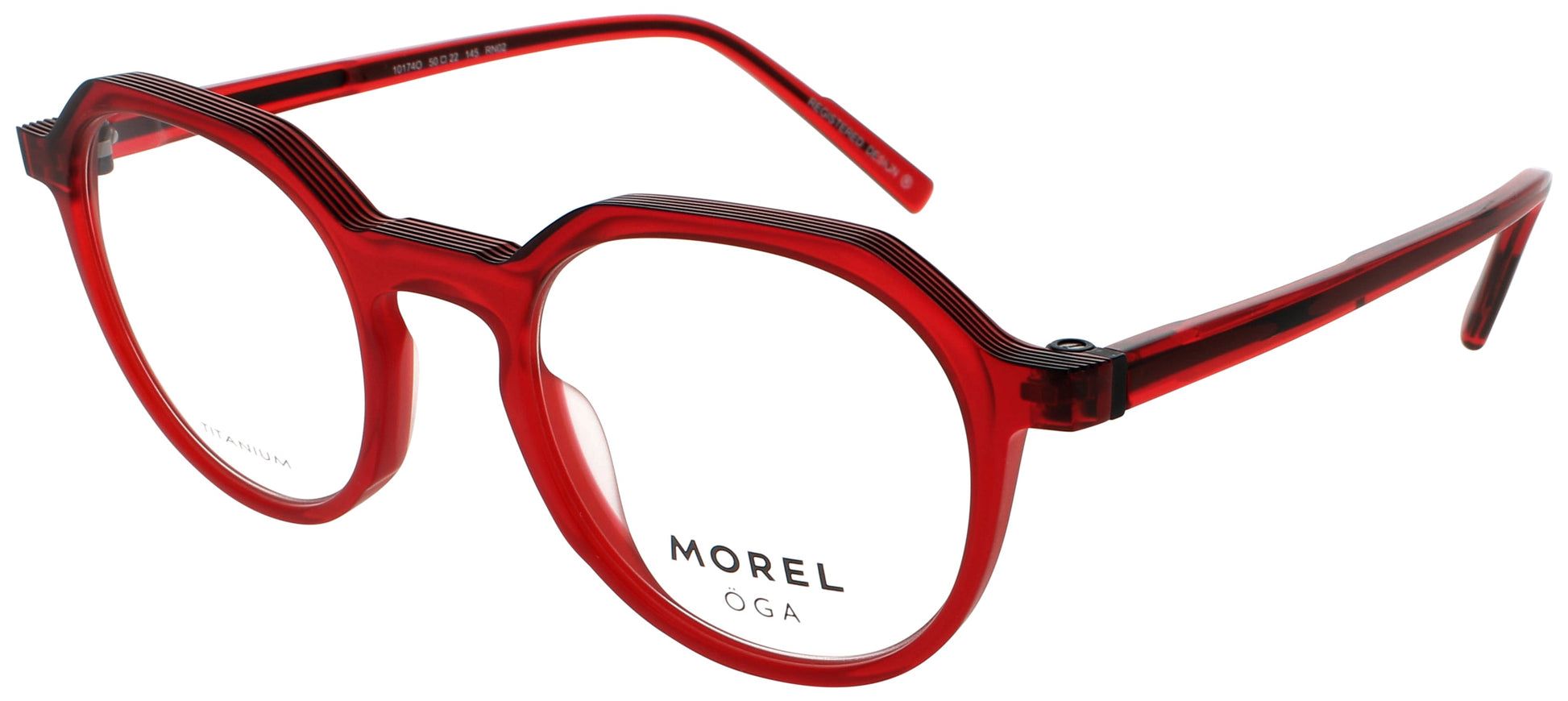 OGA-MOREL KOLOR Frame RED/BLACK Lens DEMO