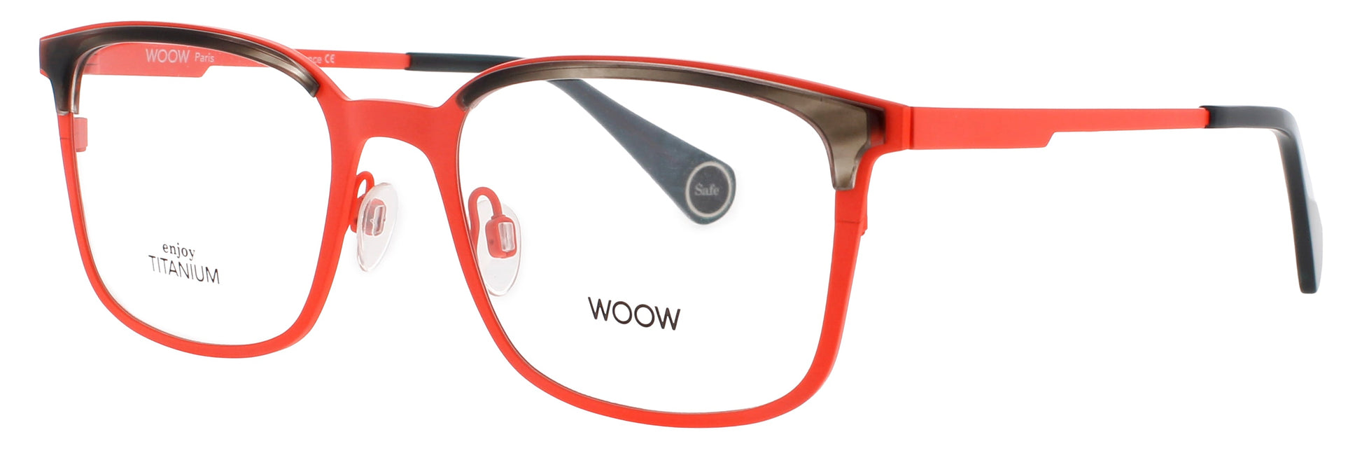 WOOW BE-SAFE-2 Frame TRANSPARENT GREY TORTOISE Lens DEMO