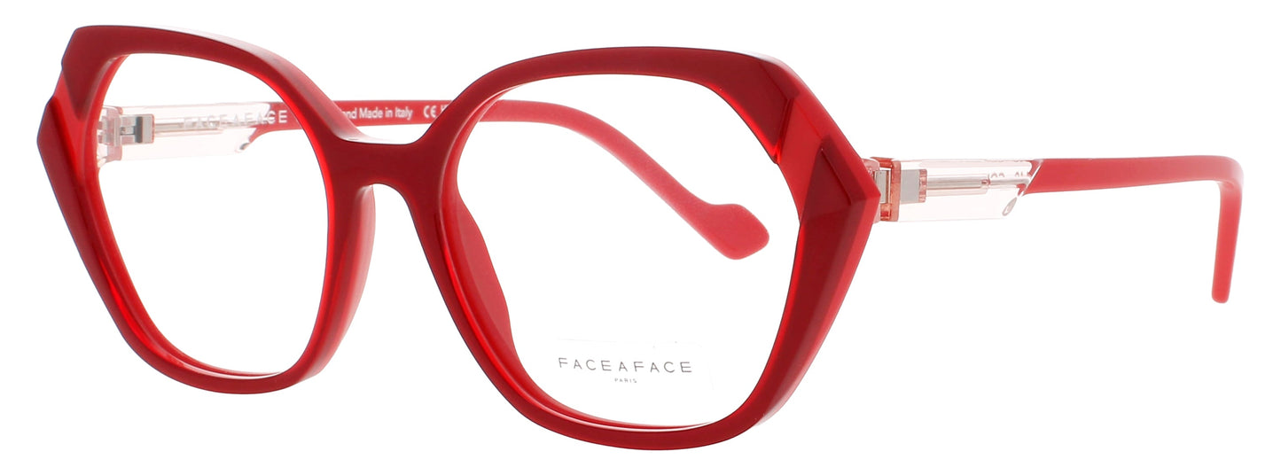 FACE A FACE WITTY 2 Frame RED TRANSPARENT / FLASH RED Lens DEMO