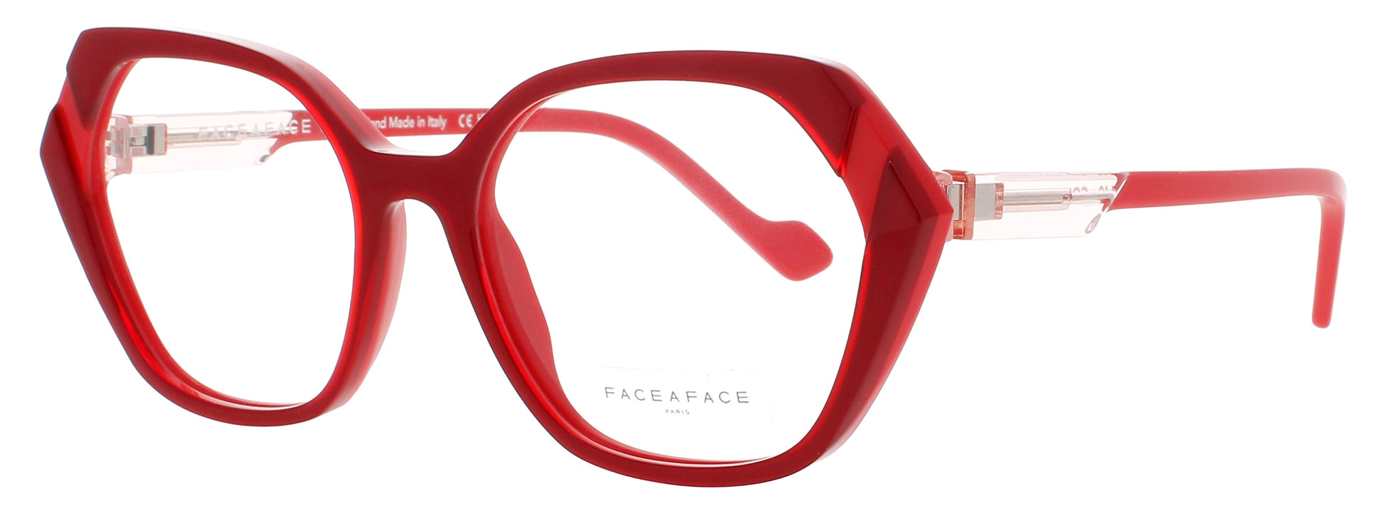 FACE A FACE WITTY 2 Frame RED TRANSPARENT / FLASH RED Lens DEMO