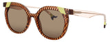 FACE A FACE BOCCA CHESS 2 Frame CHECKERED TORTOISE Lens DARK BROWN