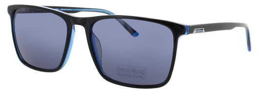 JAGUAR JG37181 Frame MATTE BLACK Lens DARK BLUE POLARIZED