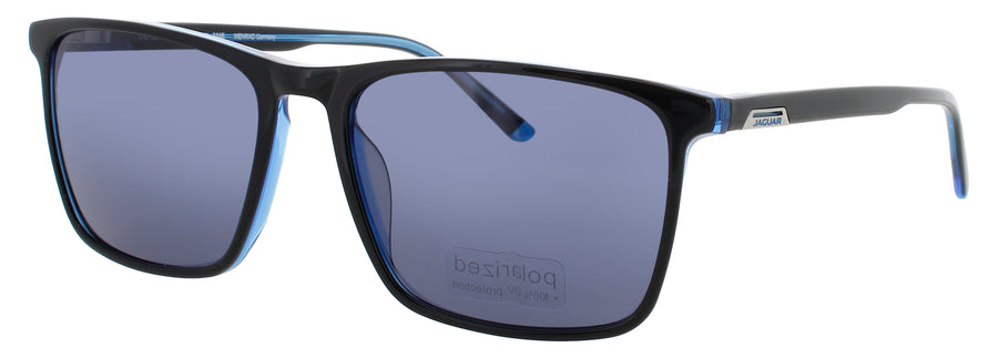 JAGUAR JG37181 Frame MATTE BLACK Lens DARK BLUE POLARIZED