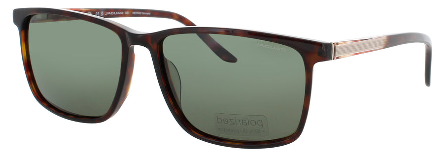 JAGUAR JG37125 Frame MATTE BLUE Lens DARK GREEN POLARIZED