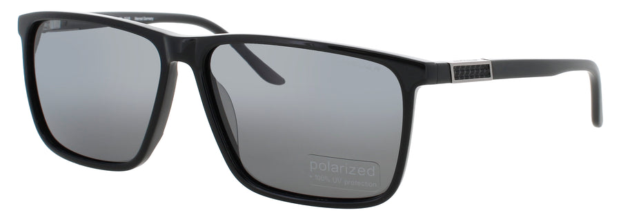 JAGUAR JG37123 Frame MATTE BLACK Lens DARK SMOKE POLARIZED