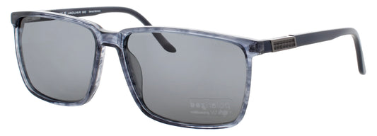 JAGUAR JG37124 Frame MATTE BLUE Lens DARK SMOKE POLARIZED