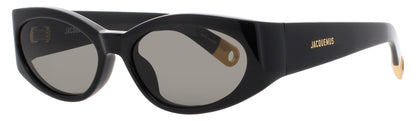 JACQUEMUS JAC4 Frame BLACK/GOLD Lens SMOKE