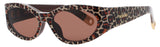 JACQUEMUS JAC4 Frame LEOPARD/GOLD Lens BROWN TINT