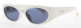 JACQUEMUS JAC4 Frame WHITE/GOLD Lens BLUE