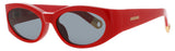 JACQUEMUS JAC4 Frame RED/GOLD Lens SMOKE
