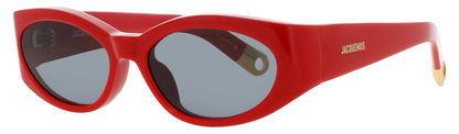 JACQUEMUS JAC4 Frame RED/GOLD Lens SMOKE