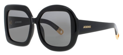 JACQUEMUS JAC10 Frame BLACK/GOLD Lens GREY