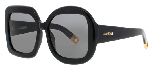 JACQUEMUS JAC10 Frame BLACK/GOLD Lens GREY