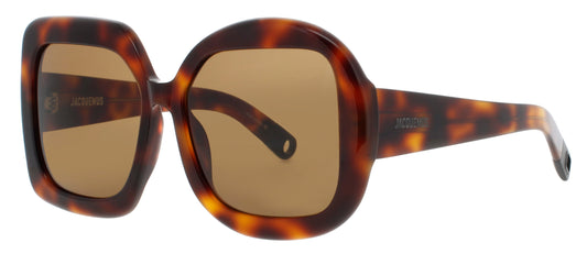 JACQUEMUS JAC10 Frame BLACK/GOLD Lens BROWN