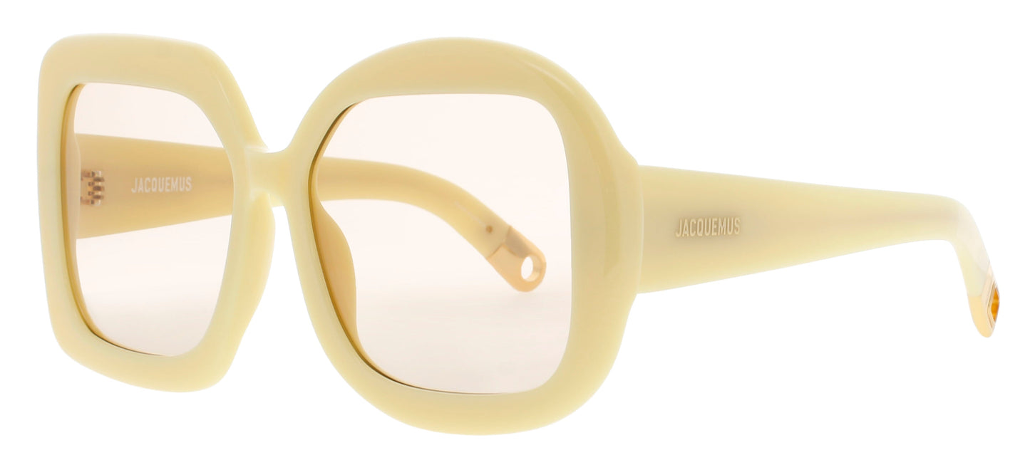 JACQUEMUS JAC10 Frame BLACK/GOLD Lens BROWN