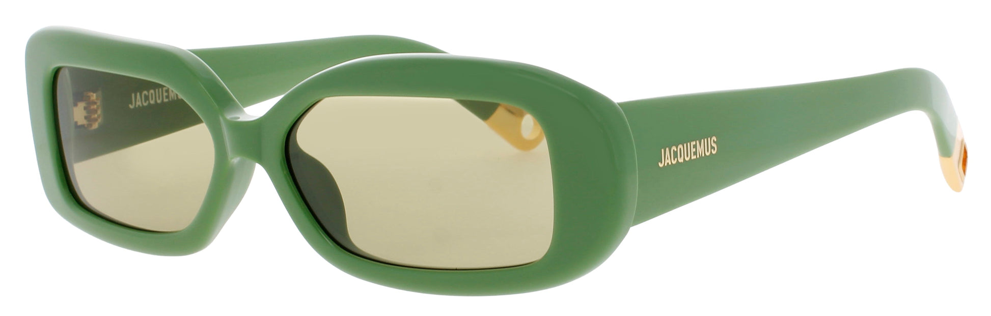JACQUEMUS JAC11 Frame BLACK/GOLD Lens GREEN