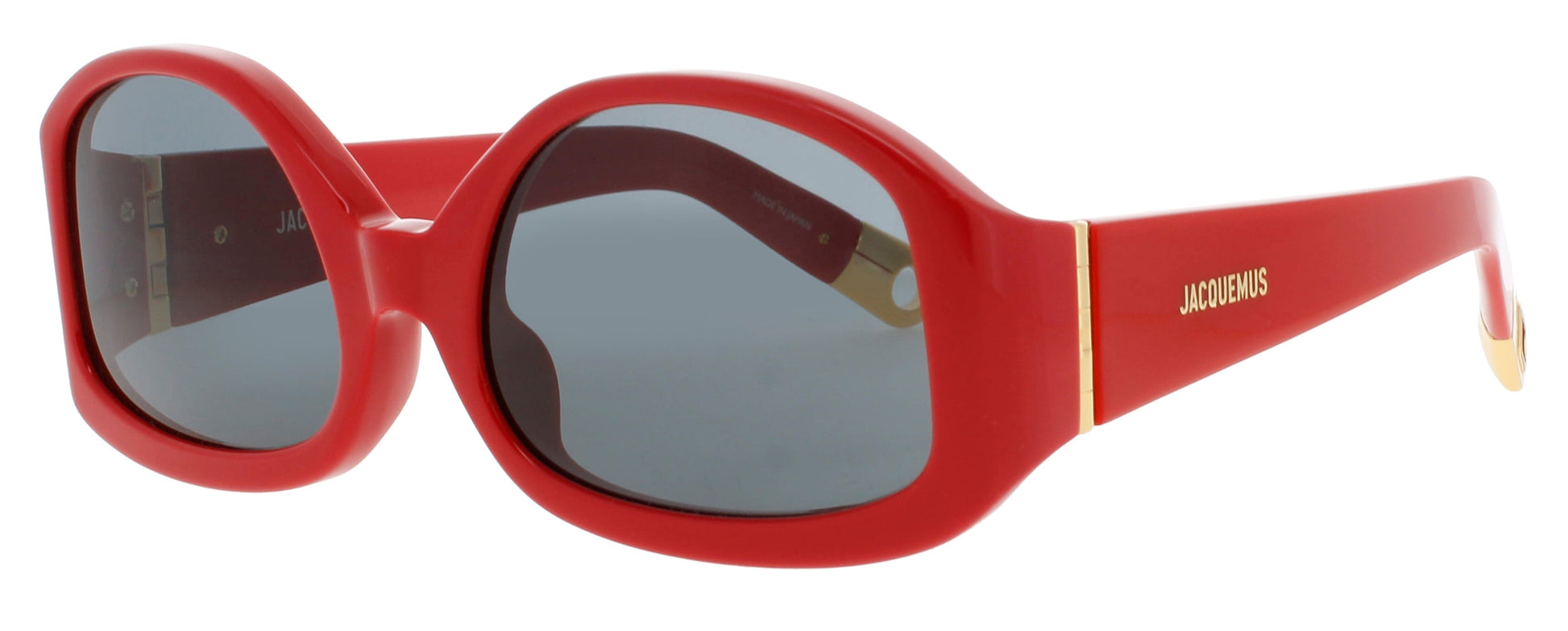 JACQUEMUS JAC15 Frame RED/GOLD Lens BROWN