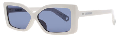 JACQUEMUS JAC41 Frame MATTE WHITE Lens BLUE TINT