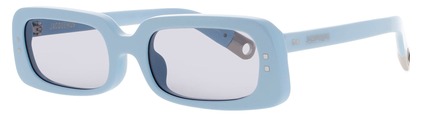 JACQUEMUS JAC47 Frame LIGHT BLUE/SILVER Lens GREY TINT