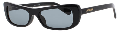 JACQUEMUS JAC55 Frame BLACK/GOLD Lens GREY TINT