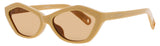 JACQUEMUS JAC42 Frame BANANA/GOLD Lens BROWN TINT
