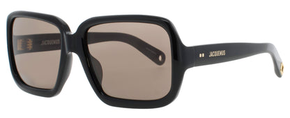 JACQUEMUS JAC86 Frame BLACK/GOLD Lens GREY TINT