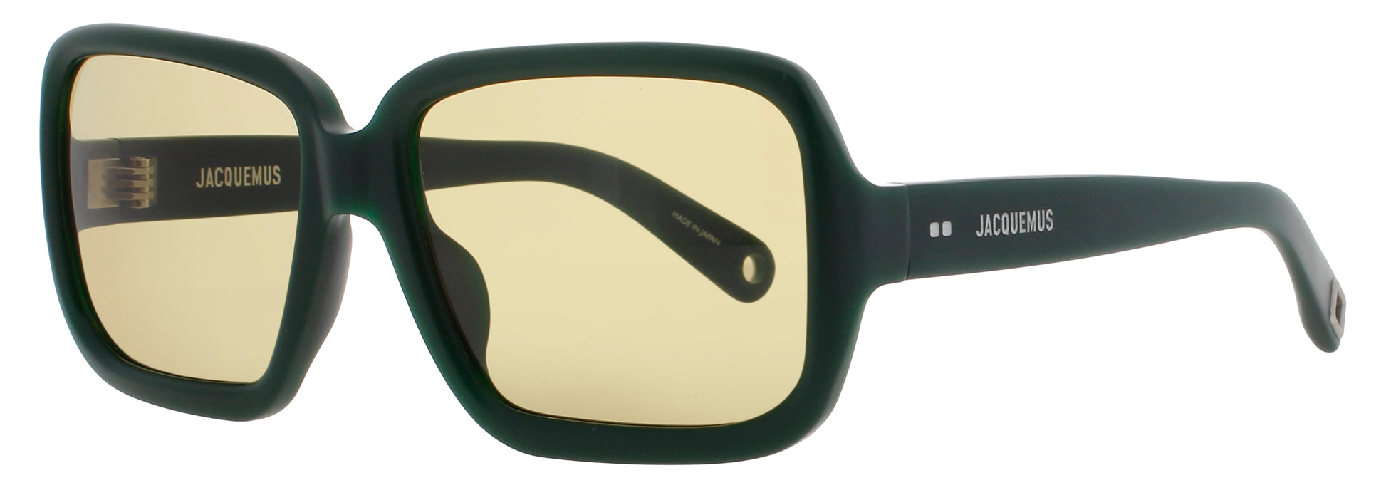 JACQUEMUS JAC86 Frame MATTE GREEN/SILVER Lens BROWN TINT