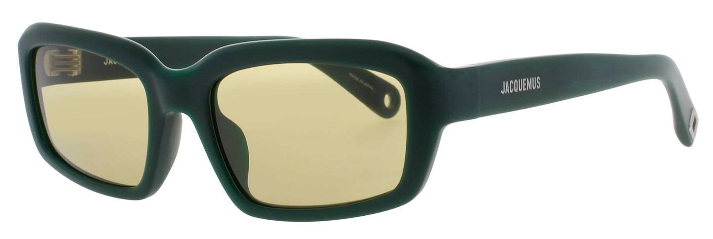 JACQUEMUS JAC64 Frame MATTE GREEN Lens BROWN TINT