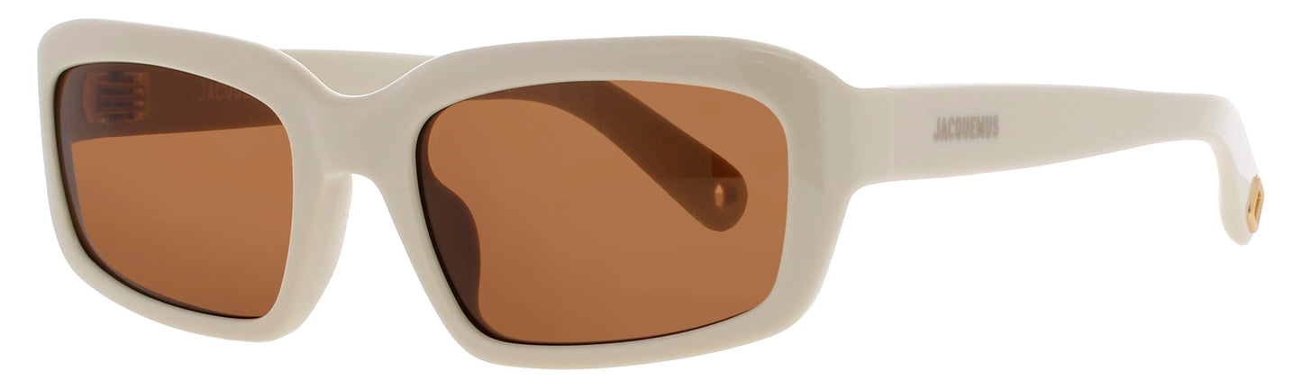 JACQUEMUS JAC64 Frame SAND/GOLD Lens BROWN TINT