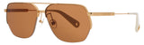 JACQUEMUS JAC67 Frame GOLD/BROWN Lens BROWN TINT