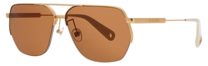 JACQUEMUS JAC67 Frame GOLD/BROWN Lens BROWN TINT