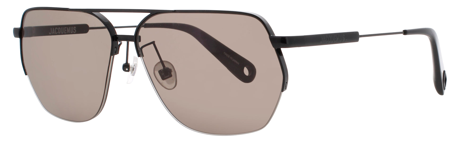 JACQUEMUS JAC67 Frame SHINY BLACK Lens SMOKE
