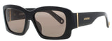 JACQUEMUS JAC60 Frame BLACK/GOLD Lens GREY TINT