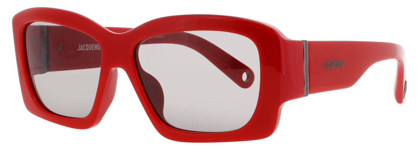 JACQUEMUS JAC60 Frame RED Lens GREY TINT
