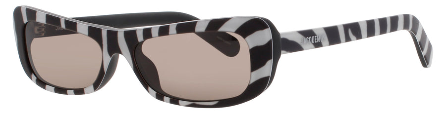 JACQUEMUS JAC55 Frame BLACK/WHITE Lens GREY TINT