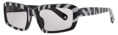 JACQUEMUS JAC64 Frame BLACK/WHITE Lens GREY TINT