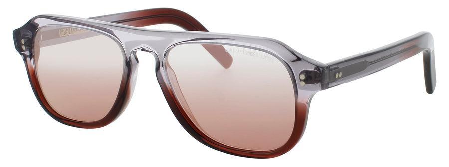 CUTLER AND GROSS CGSN-0822V2 Frame REVERSE GRAD SHERRY Lens BLUSH FLASH GRADIENT