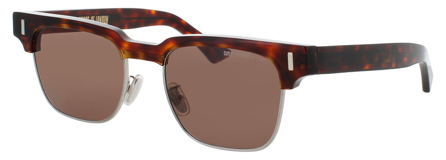 CUTLER AND GROSS CGSN-1332 Frame DARK TURTLE Lens BROWN