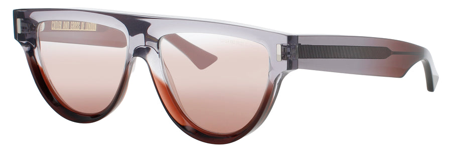 CUTLER AND GROSS CGSN-1342 Frame REVERSE GRAD SHERRY Lens BLUSH FLASH GRADIENT