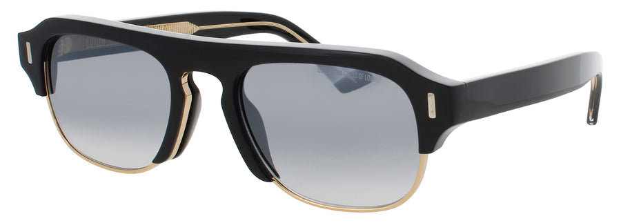 CUTLER AND GROSS CGSN-1353 Frame BLACK TAXI Lens LIGHT GREY