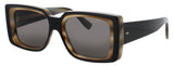 CUTLER AND GROSS CGSN-1369 Frame BLACK ON HORN Lens SMOKE
