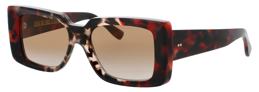CUTLER AND GROSS CGSN-1369 Frame RED SUMMER OF '69 Lens BROWN FLASH GRADIENT